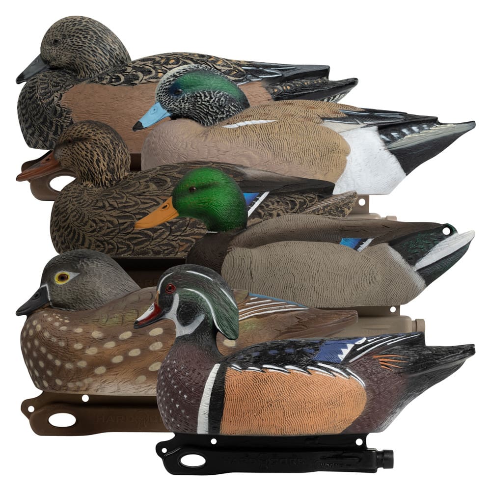 Rugged Series Marsh Pack Decoys full lineup left facing