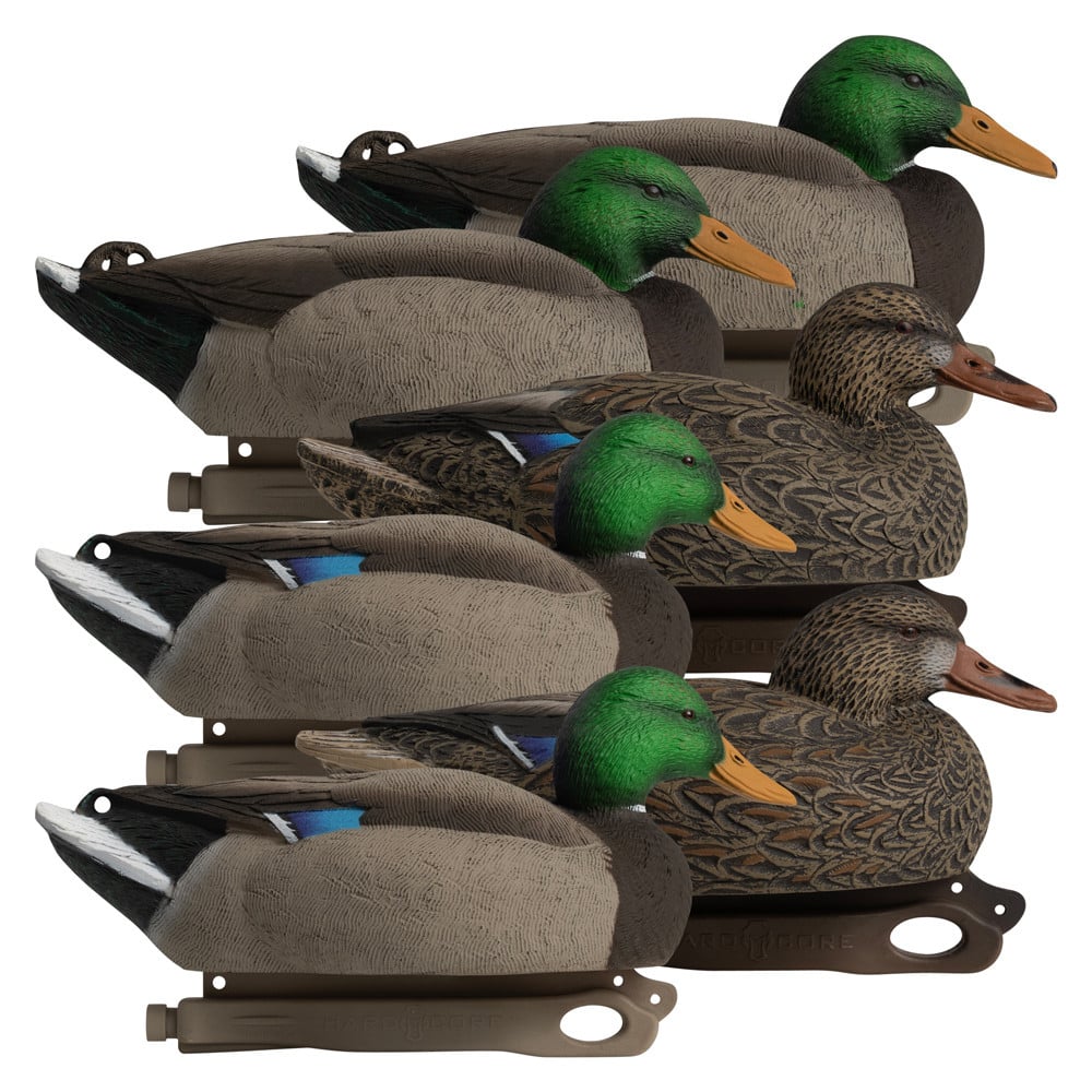 Rugged Series Standard Mallard decoy lineup right facing