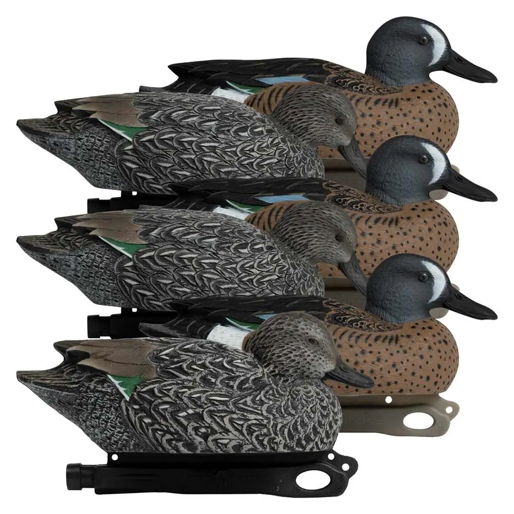 Rugged Series Blue-Winged Teal 6 pack decoy right facing