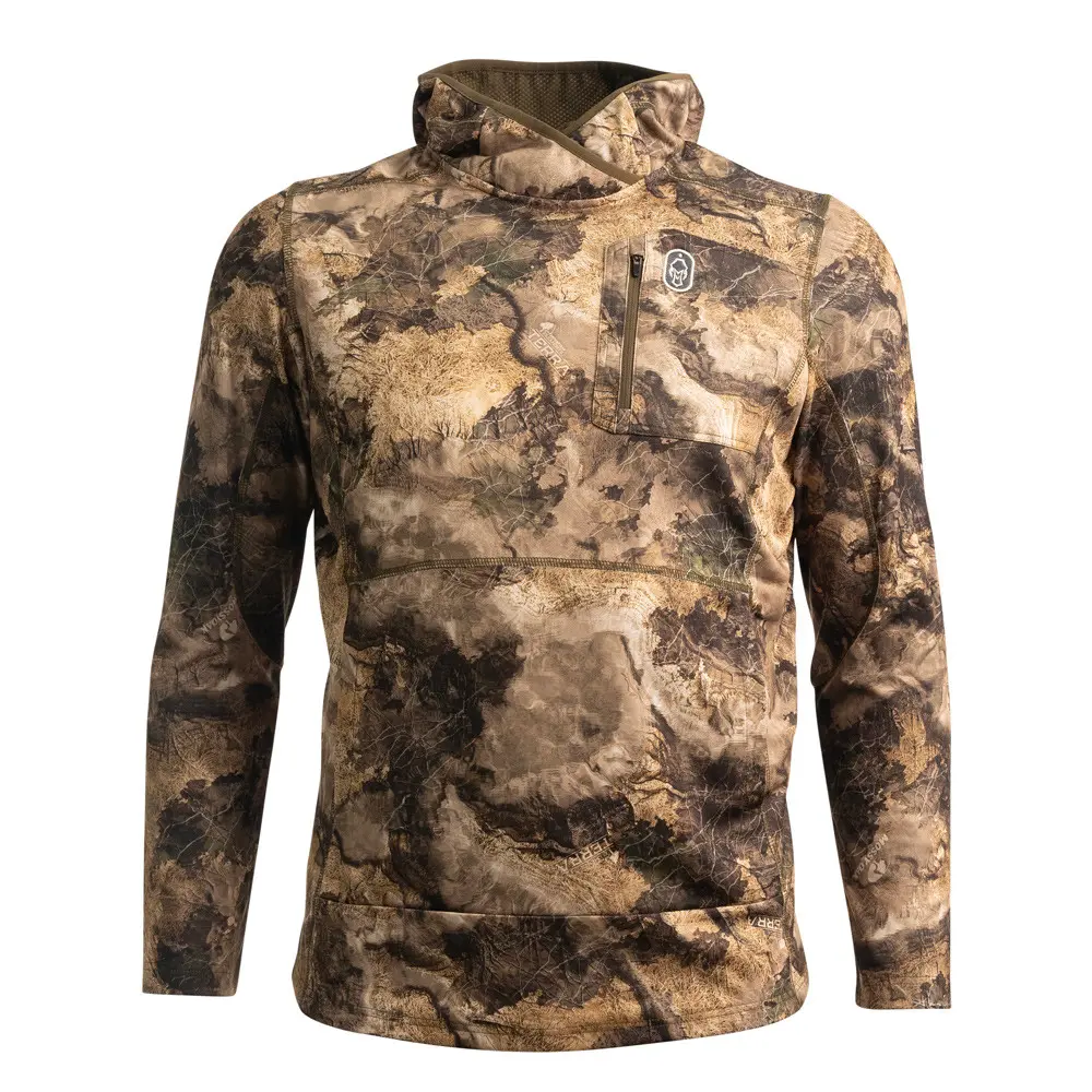 Arctech Fleece Hoodie mossy oak bayou front facing