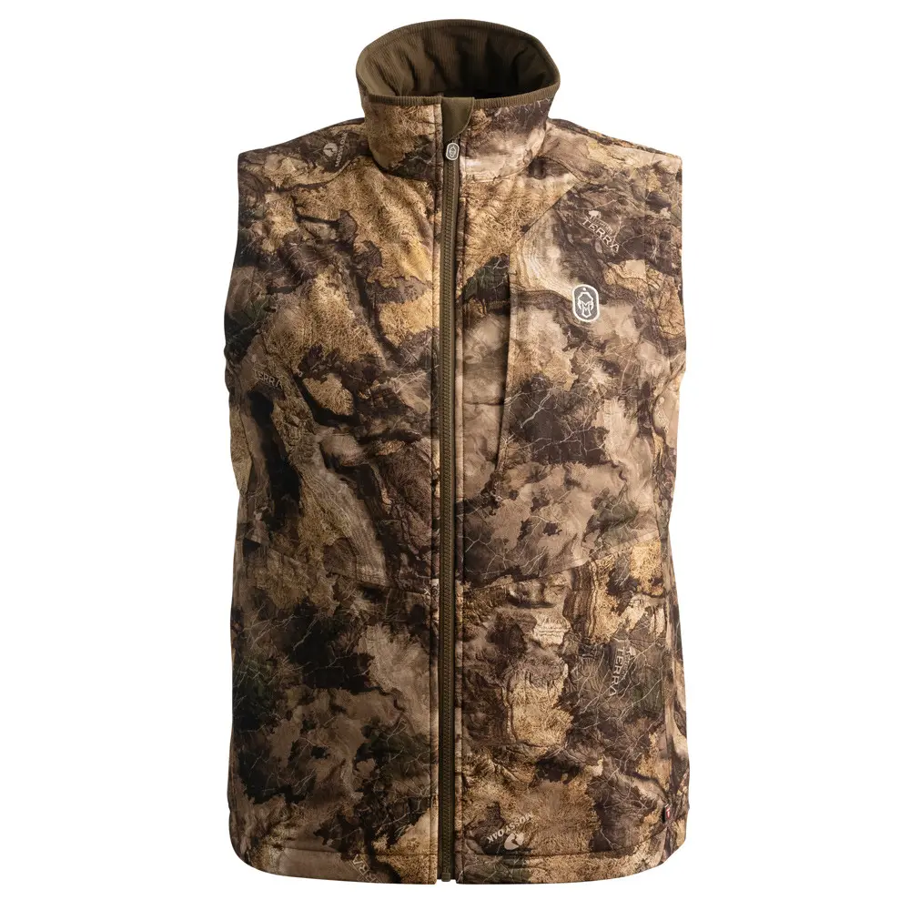 Hammer Hi-Bird Insulated Vest mossy oak terra bayou front facing