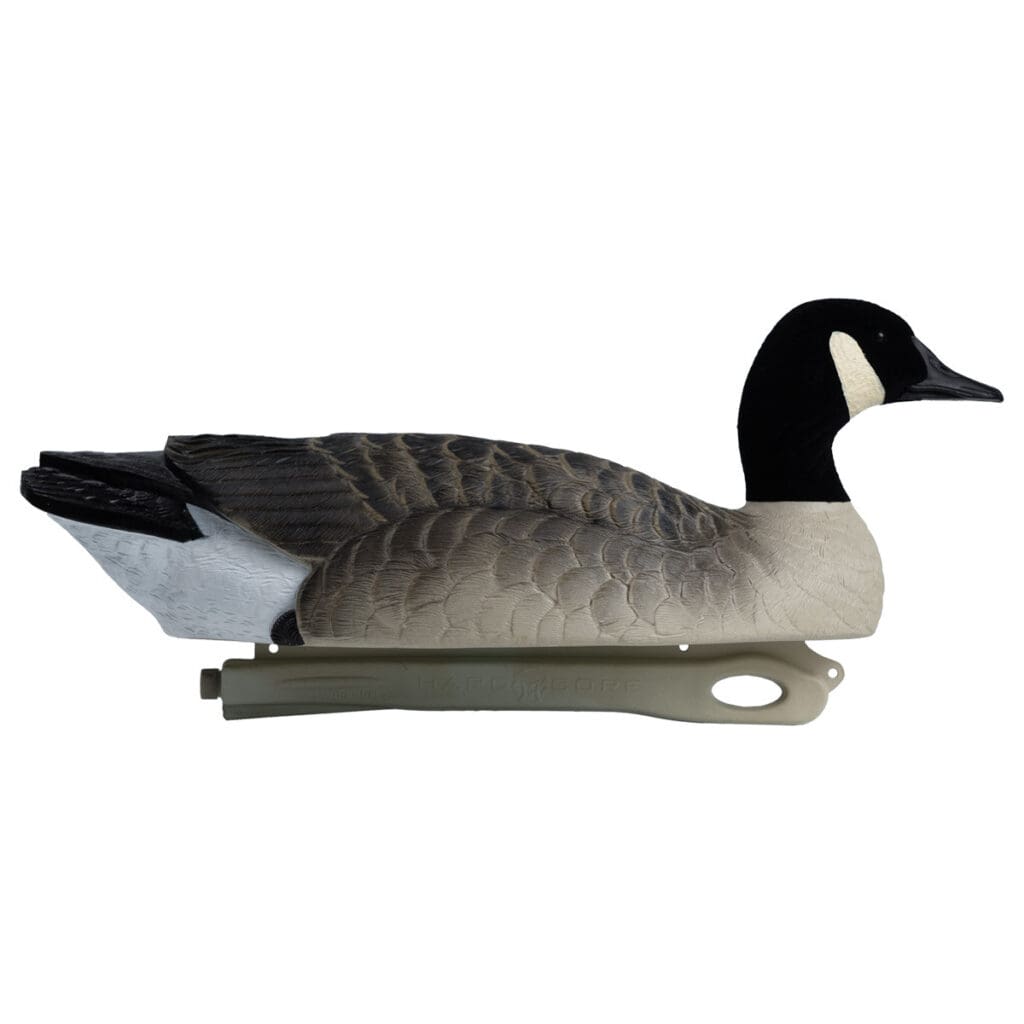 Rugged Series Canada Goose Floaters Touchdown Decoys - Flocked Head 6 Pack - semi-sentry right facing