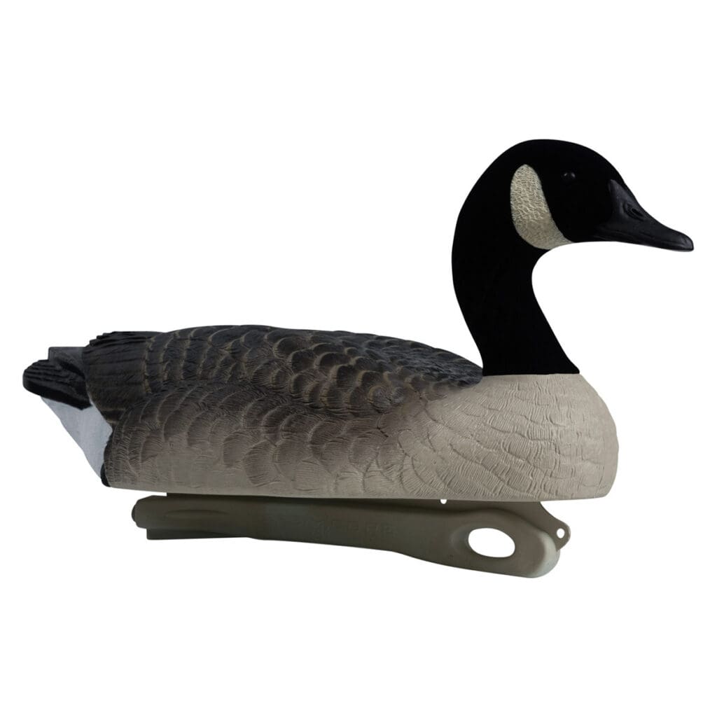 Rugged Series Canada Goose Floaters Touchdown Decoys - Flocked Head 6 Pack - resting right front