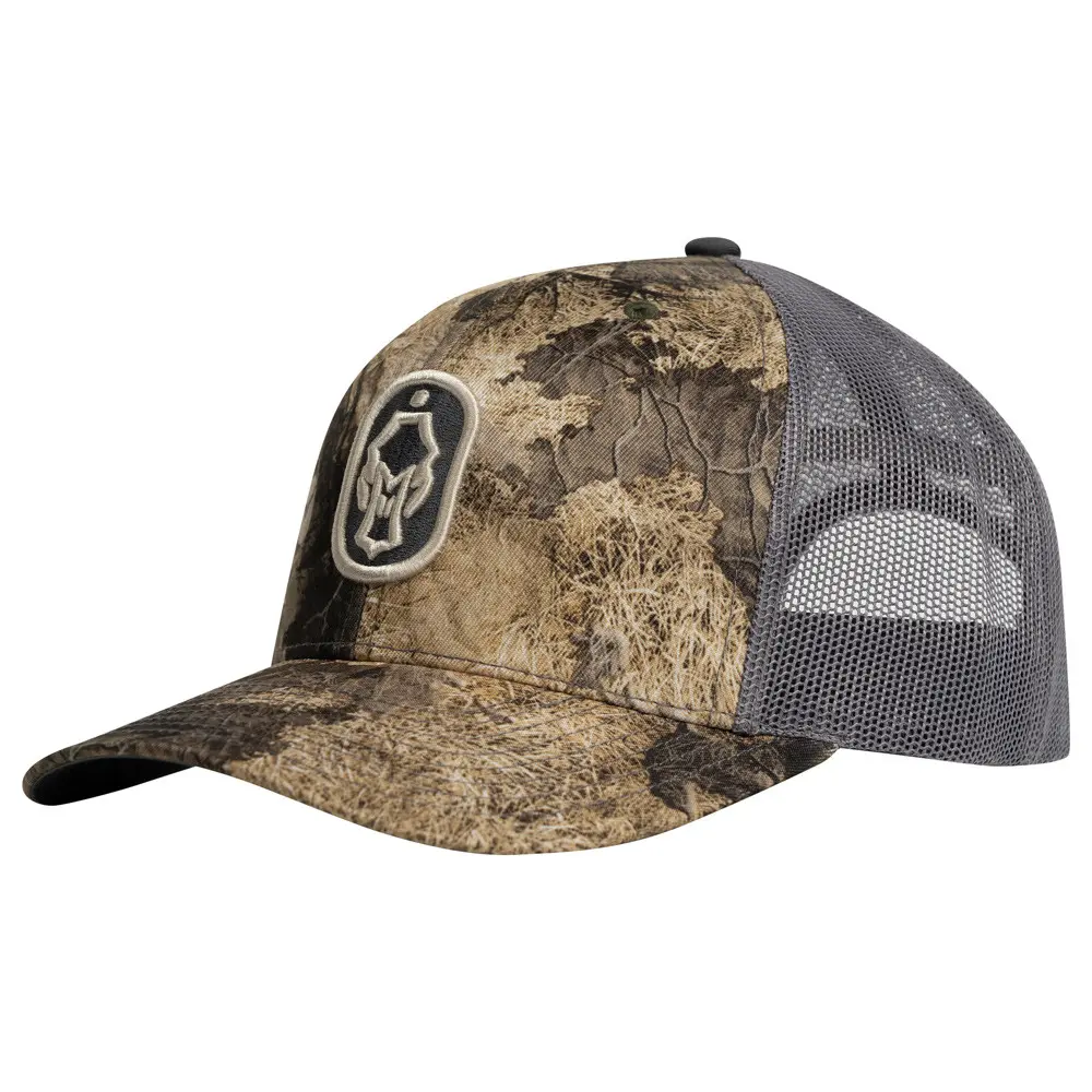 Hardcore Mesh Logo Hat mossy oak bayou leftfacing