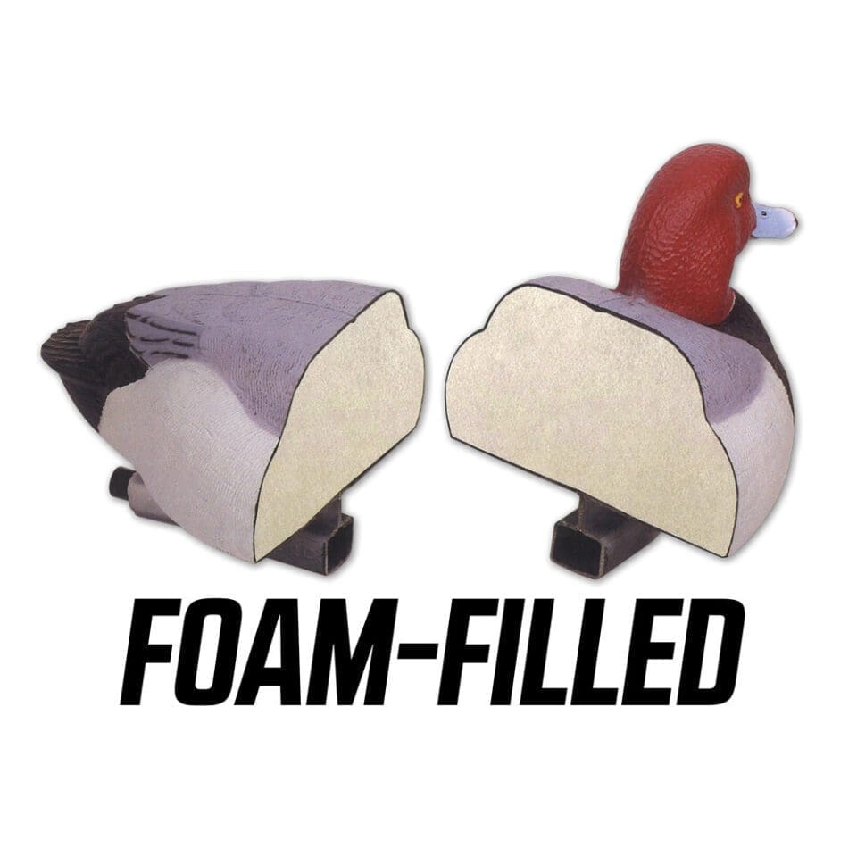 Rugged series redhead decoys foam filled hardcore waterfowl