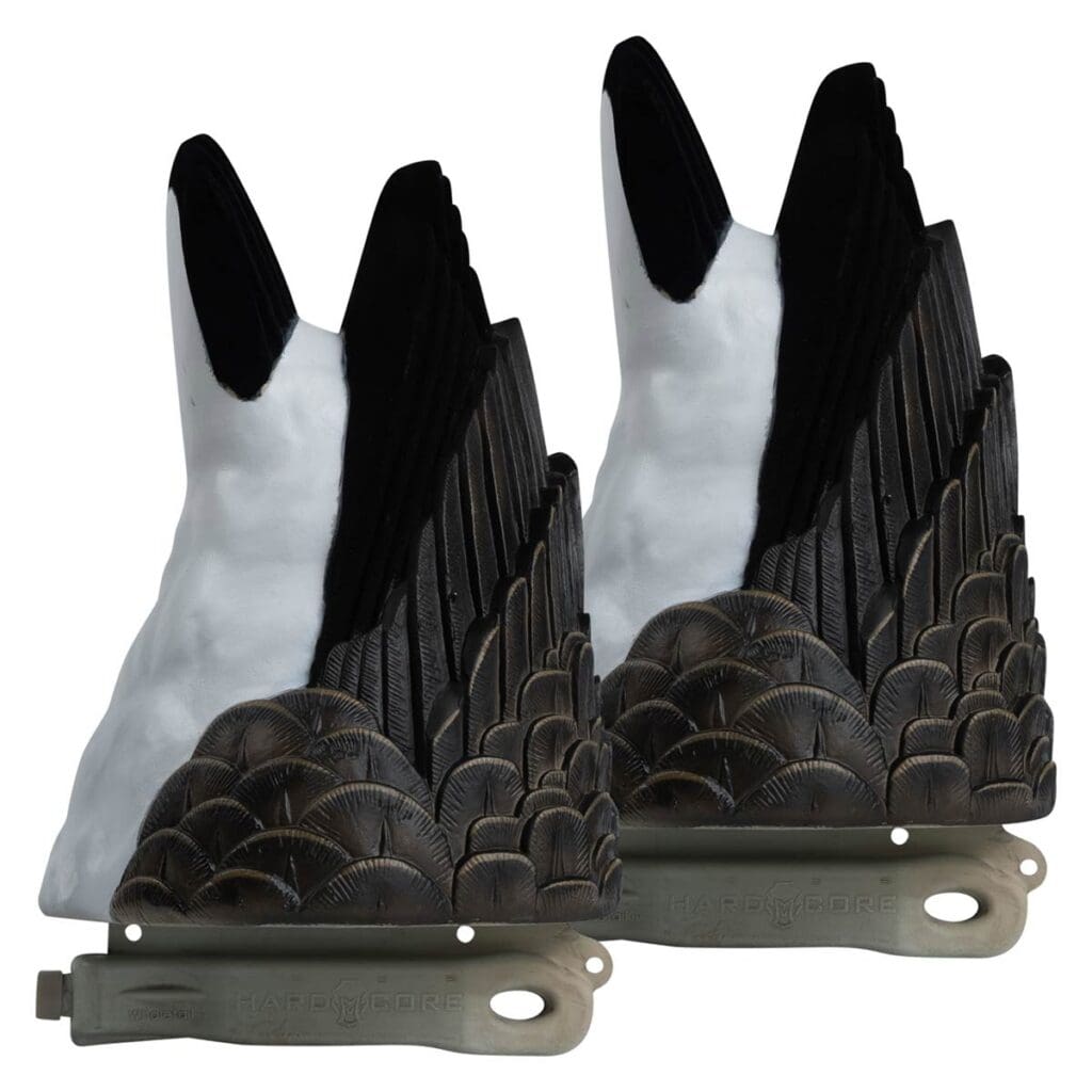 canada goose feeder butt decoy flocked 2-pack